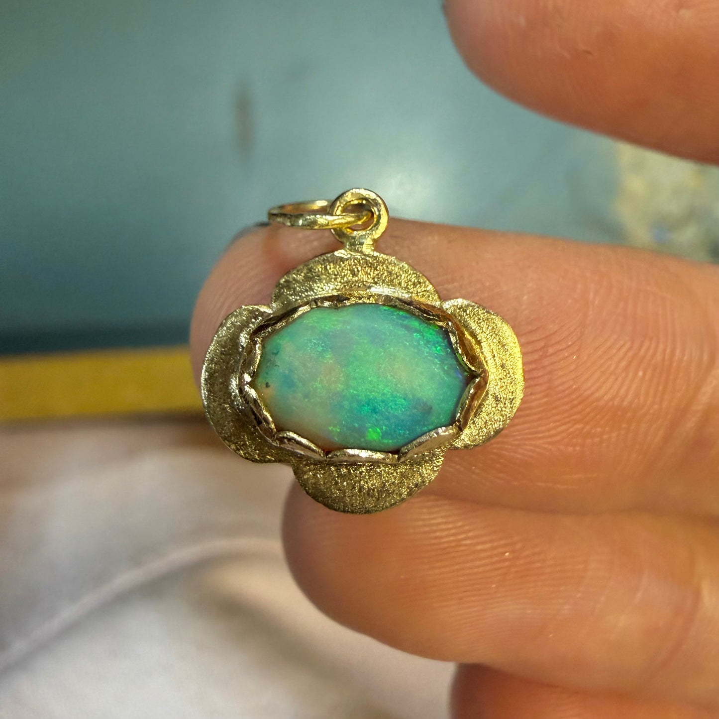 Matte Opal Pendant