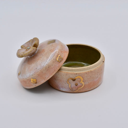 Gold Flower Jewelry Box