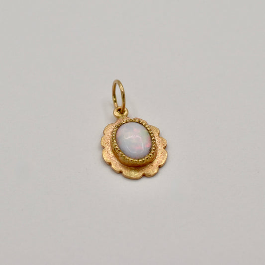 White Opal Pendant