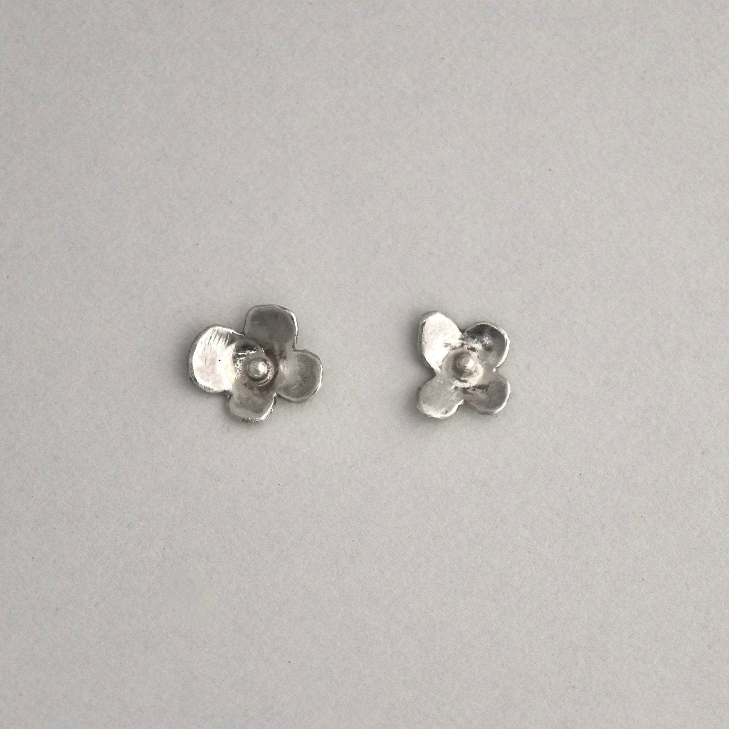 Silver Flower Earrings