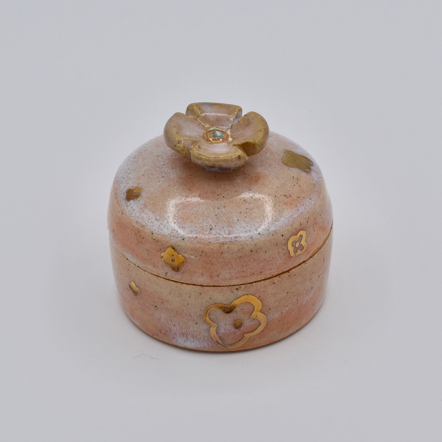 Gold Flower Jewelry Box