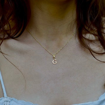Gold Letter Pendant