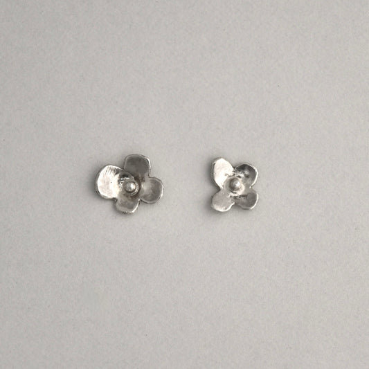 Silver Flower Earrings